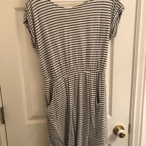 striped sun dress with pockets